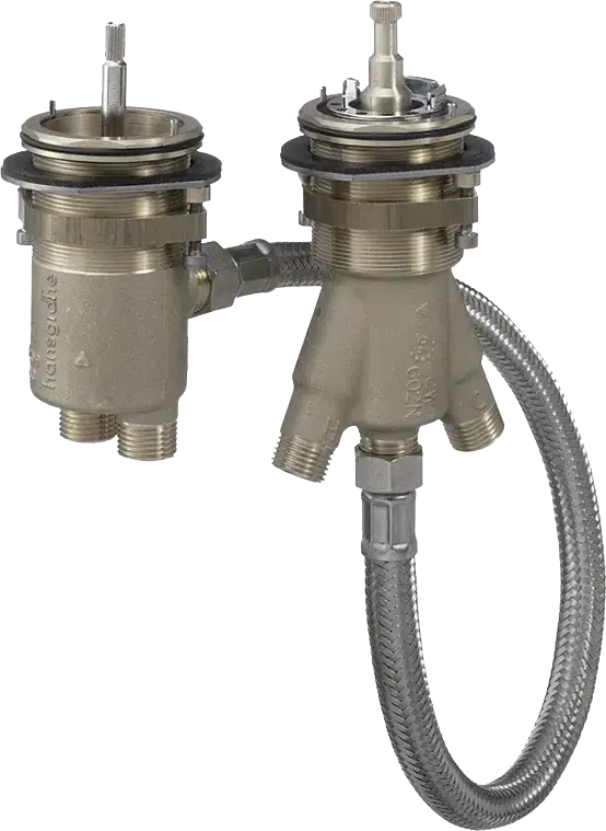 Markenware Hansgrohe Mischer ohne Therm. Grundkörper, Hansgrohe Grundkörper für 2-Loch Wannenrandarmatur mit Thermostat