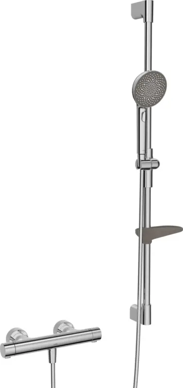 HansaPRISMA Duscharmatur, Wandmontage, Thermostat, Chrom Preis Gesenkt