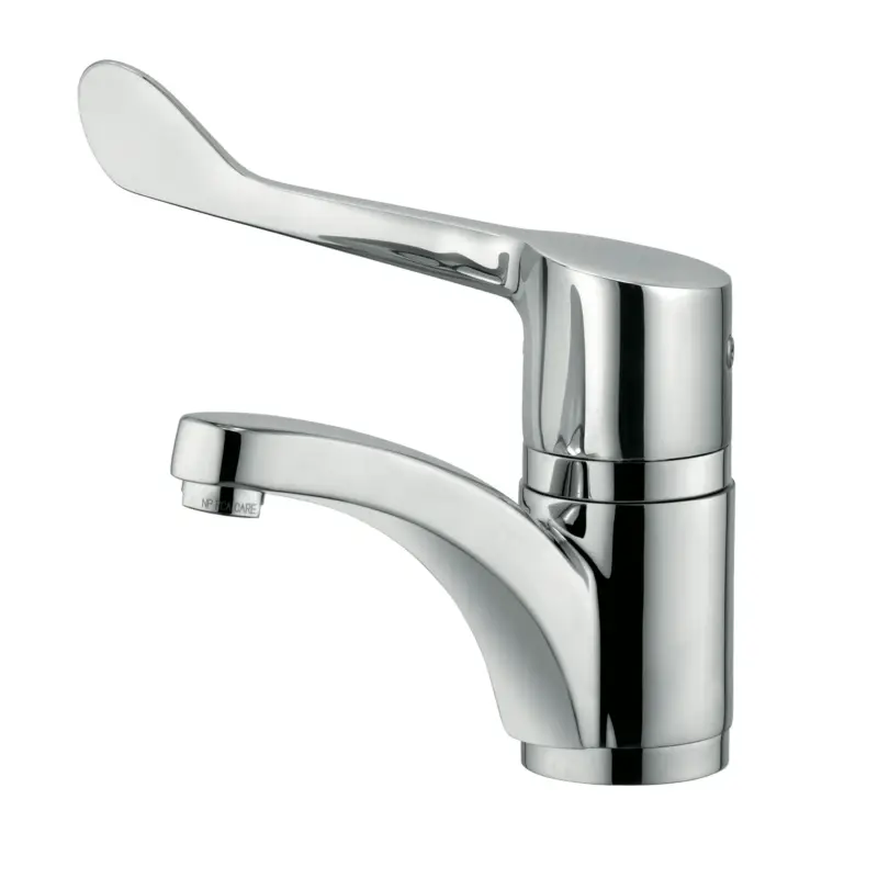 Angebot Kludi MEDI CARE Waschtisch-Einhebelmischer, chrom, 1-Loch-Montage, geschlossener Klinik-Hebel, M24 PCA laminar Strahlregler, 7,6 l/min Durchfluss