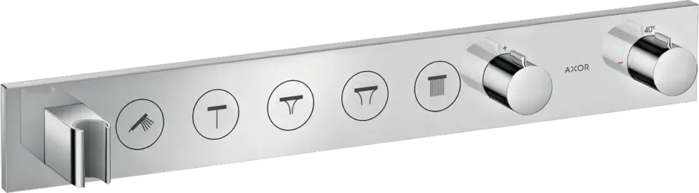 Hansgrohe AXOR ShowerSolutions Thermostatmodul Select 670⁄90 Unterputz für 5 Verbraucher Chrom Sichere Zahlung