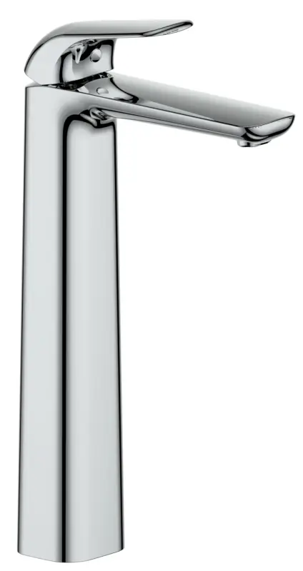 Waschtisch-Einhandbatterie AqvaPro - erhöhter Standfuß - 1 1/4" klick-KlackZugstangen-Ablaufgarnitur - Kartusche mit keramischen Dichtscheiben - Heißwassersperre - Wassermengendurchflussregulierung - flexible Druckschläuche 3/8", DVGW W270 - chrom Knallerangebot