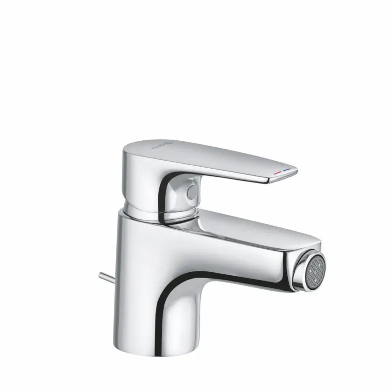 Kludi PURE&SOLID Bidet-Einhandmischer, chrom, DN 15, 1-Loch-Montage, Metallablaufgarnitur Neuheit