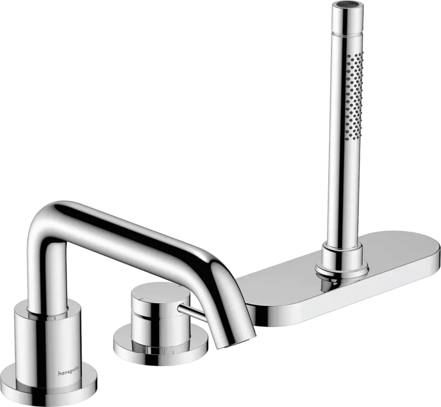 Hansgrohe Tecturis S 3-Loch Einhebel-Wannenrandmischer mit sBox Chrom Mega-Angebot