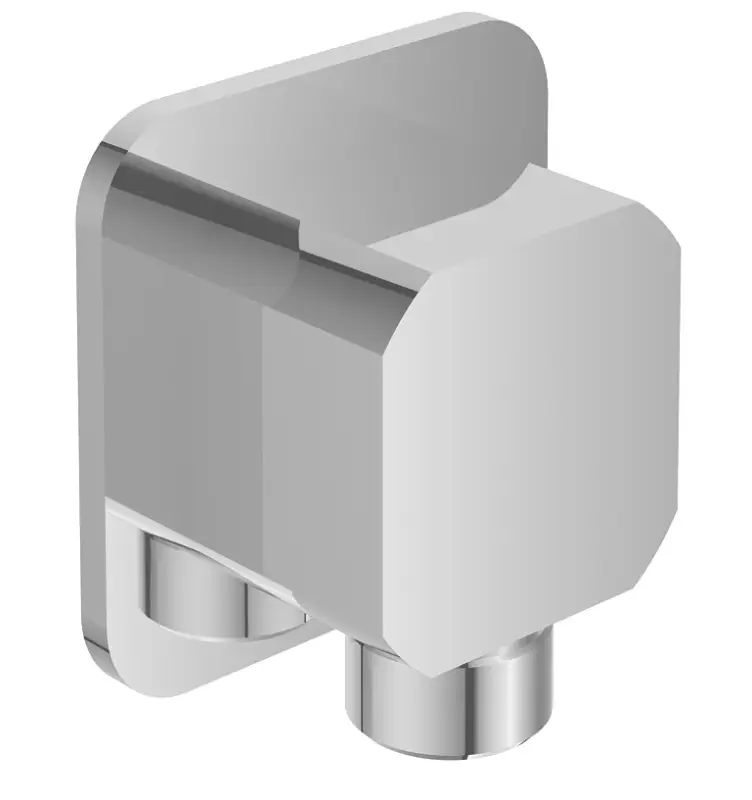 Garantierte Lieferung Wandanschlussbogen AqvaDesign - soft edge - 1/2″AG × 1/2″AG - Vollmetall - eigensicher - chrom