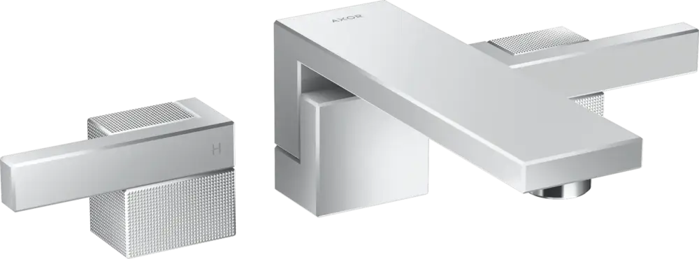 Hansgrohe AXOR Edge 3-Loch Waschtischarmatur Unterputz, Chrom Solange Der Vorrat Reicht
