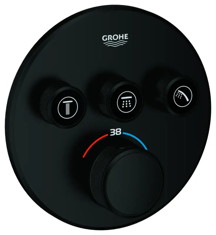 Grohe Unterputz-Armatur „Grohtherm SmartControl“ in matte black Neue Ware