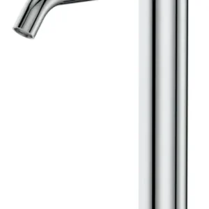 Neu Im Sortiment Waschtisch-Einhandbatterie AqvaDesign - rund - erhöhter Standfuß - Klick-Klack-Ablaufgarnitur 1"1/4 - Kartusche mit keramischen Dichtscheiben - Heißwassersperre - Wassermengendurchflussregulierung - flexible Druckschläuche 3/8", DVGW W270 - chrom