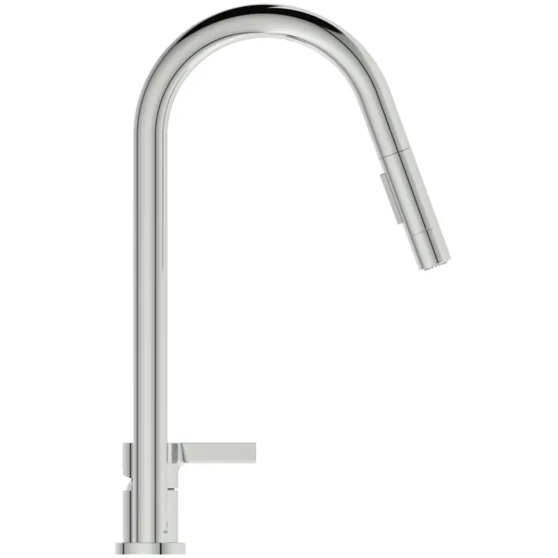 Ideal Standard Gusto 2-Loch-Küchenarmatur Ausladung 240mm 2-Funktions-Brause Chrom Preis Gesenkt