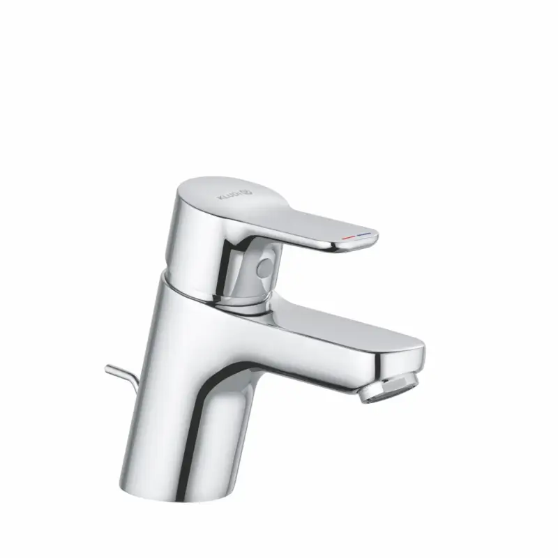 Kludi PURE & EASY Waschtisch-Einhandmischer 60 cm, chrom, 1-Loch-Montage, geschlossener Metallhebel, DVGW-zugelassen Meistverkauft