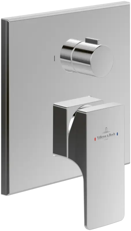 Neu Im Sortiment Villeroy & Boch Architectura Square Duscharmatur, Einhebel-Unterputz, eckig, verchromt, Höhe 215 mm, Breite 172 mm, Länge 180 mm