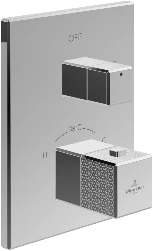 Villeroy & Boch Mettlach Unterputz-Thermostat YJ6-16 Chrom Highlight