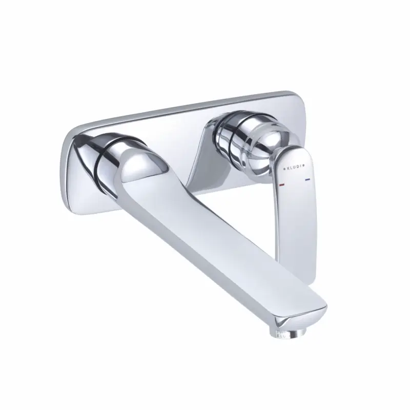 Kludi BALANCE 2-Loch-Waschtisch-Einhandmischer chrom, Ausladung 230 mm, DN 15, Wandmontage Mega-Angebot