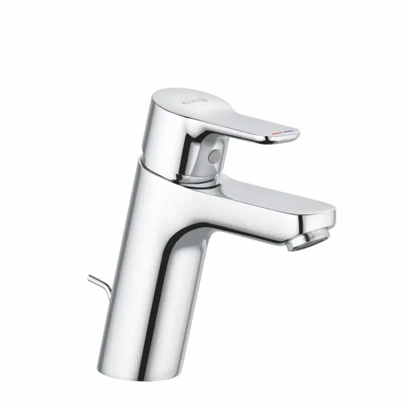 Nur Heute Kludi PURE & EASY Waschtisch-Einhandmischer 100, chrom, 1-Loch-Montage, geschlossener Metallhebel, DVGW-zugelassen