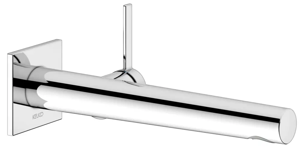 Abverkauf KEUCO IXMO Einhebel-Waschtischmischer Unterputz 1 Loch IXMO Pure für Wandmontage, eckig Ausladung 243 mm/IXMO Pure verchromt