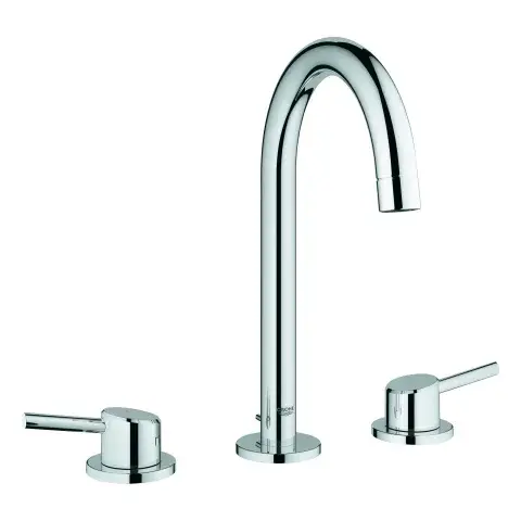 3-Loch-Waschtischbatterie Concetto 20216_1, L-Size, Zugstangen-Ablaufgarnitur 1 1/4'' Beliebt