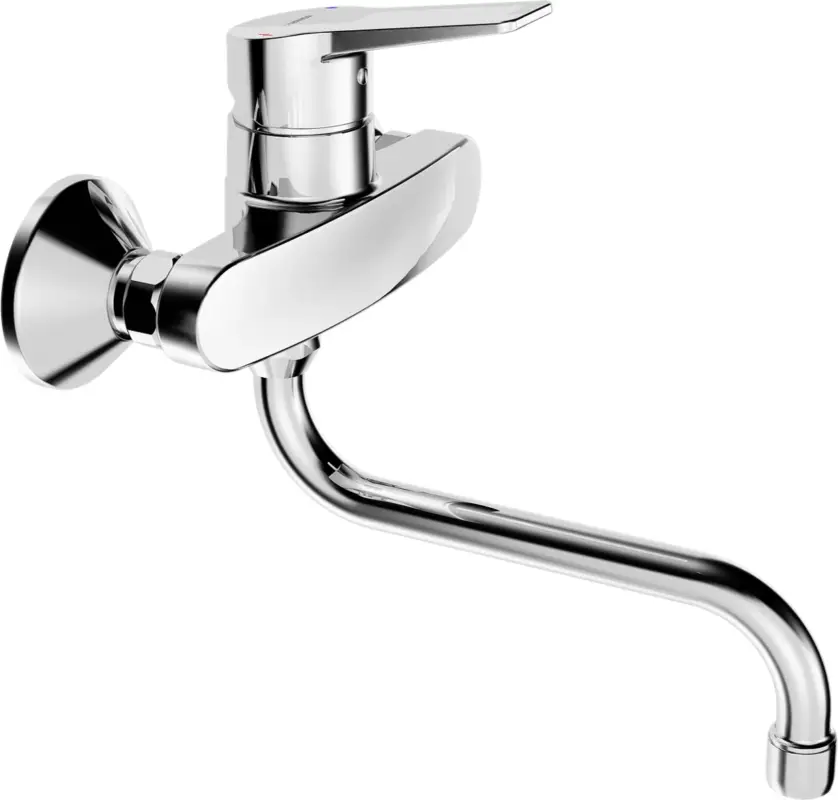 HansaTWIST Einhebelmischer Küchenarmatur HansaTWIST 0969 Chrom, Ausladung 232 mm DN15 Sonderaktion