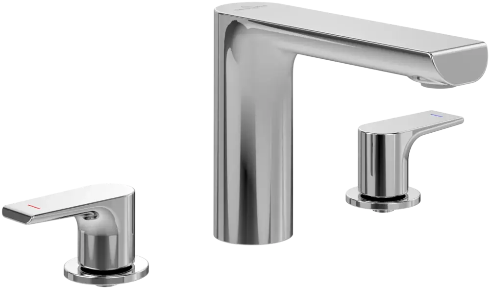 Begrenztes Angebot Villeroy & Boch Liberty Dreiloch-Waschtischarmatur TVW107007000, Chrom