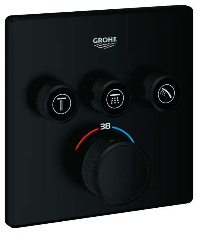 Grohe Unterputz-Armatur „Grohtherm SmartControl“ in matte black Direkt Vom Hersteller