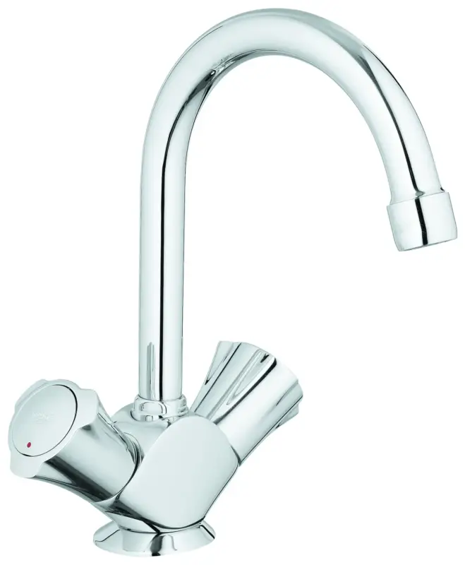 Waschtisch-Einlochbatterie Costa 21375_1, schwenkbarer Rohrauslauf, Zugstangen-Ablaufgarnitur 1 1/4'' Bestpreis