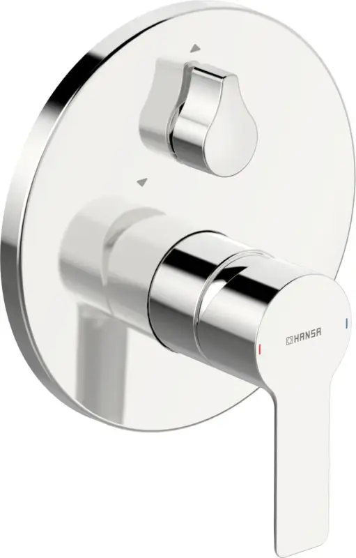 HansaLIGNA Wannen- und Brausearmatur, Einhebelmischer Fertigmontageset für Wanne/Brause HansaLIGNA 8385 Rosette rund Chrom Preis Gesenkt