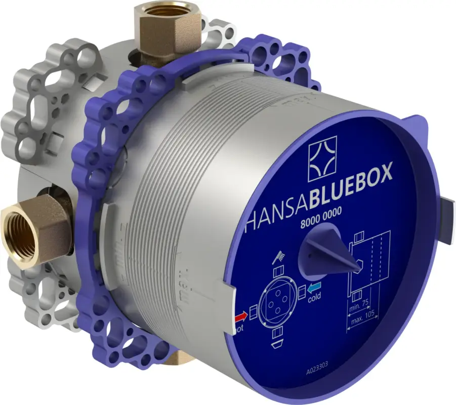 HansaBLUEBOX UP-Rohbauset Bade- und Brausearmatur HansaBLUEBOX 8000 G1⁄2 DN15 Super-Preis