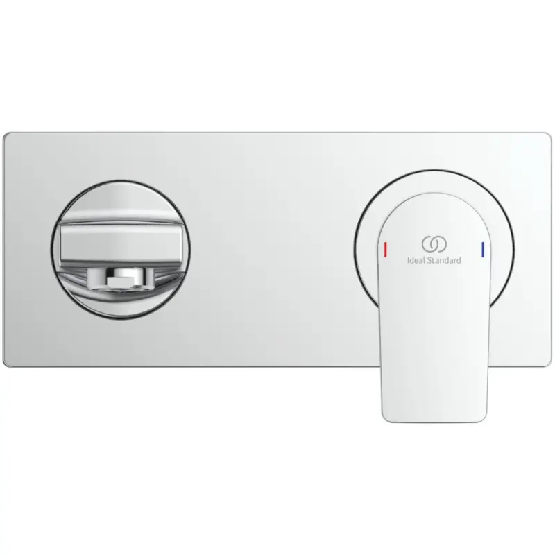 Aktuell Ideal Standard EDGE Wand-Waschtischarmatur Unterputz A7116AA, 5 l/min., 191mm Ausladung, Chrom