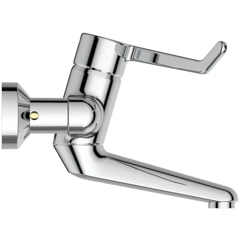 Super-Preis Ideal Standard Wandwaschtisch-Sicherheitsarmatur Ceraplus B8222AA, Einhebel, 180mm Hebel, 150mm Ausladung, Chrom