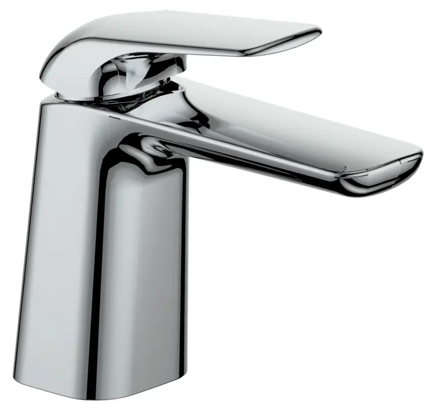 Sonderangebot Waschtisch-Einhandbatterie AqvaPro - 1 1/4" Zugstangen-Ablaufgarnitur - Kartusche mit keramischen Dichtscheiben - Heißwassersperre - Wassermengendurchflussregulierung - flexible Druckschläuche 3/8", DVGW W270 - chrom