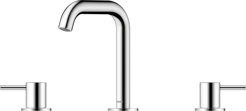 Solange Der Vorrat Reicht Zweihand-Waschtischarmatur „Circle“ Ausladung 140 mm in Chrom
