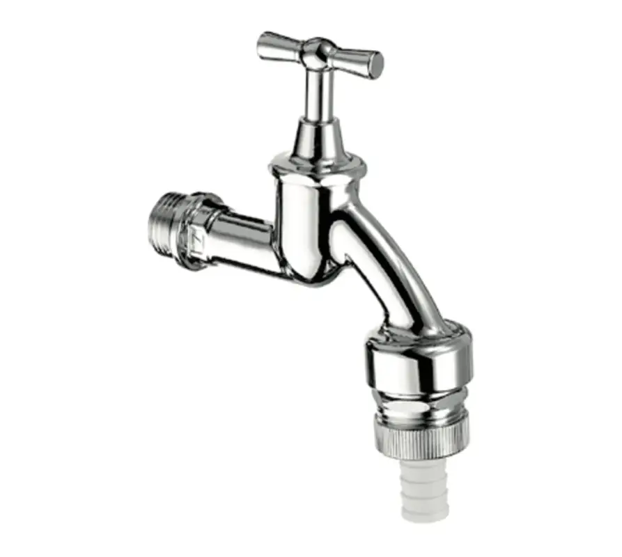Auslaufventil, RFV, RB, DN 20 G 3/4 AG, Schlauchverschraubung Ø 14,5 mm (DN 20 G 3/4 AG), chrom Neue Ware