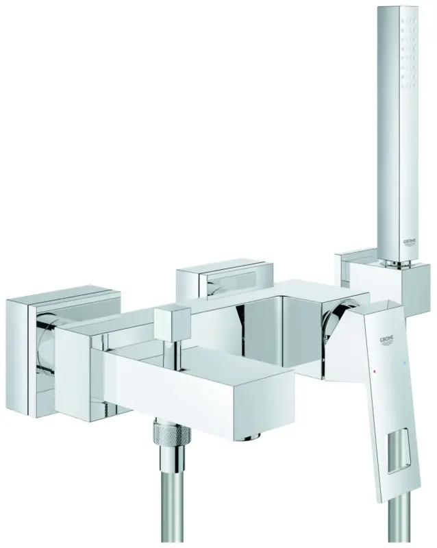 Rabatt Einhand-Wannenbatterie Eurocube 23141, Wandmontage, mit Handbrauseset, eigensicher
