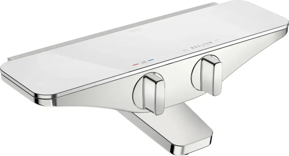 Neue Ware HansaEMOTION Wannen- und Brausearmatur Chrom/Weiss, DN15