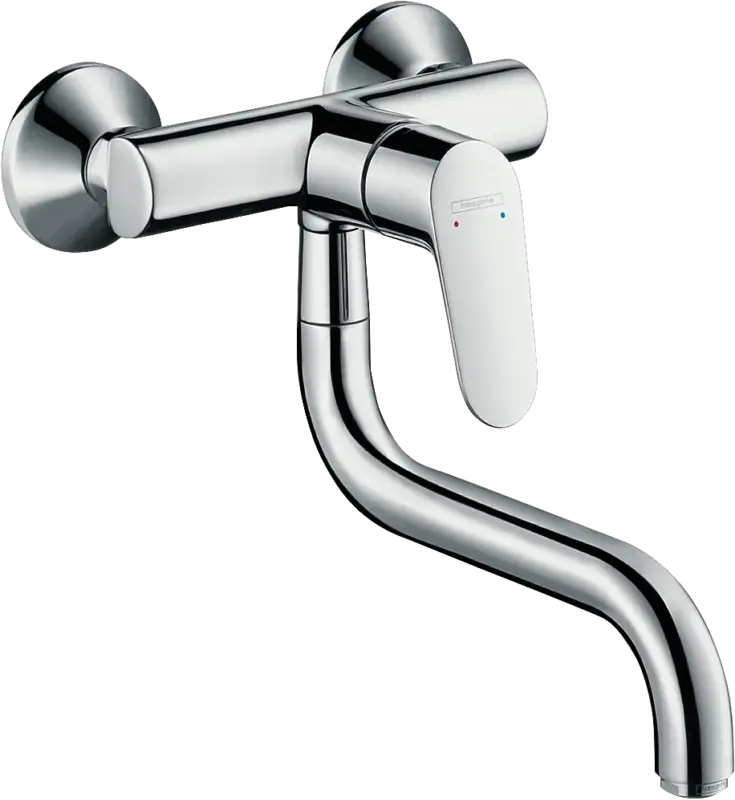 Hansgrohe Focus M41 Einhebel-Küchenmischer, Wandmontage Lowspout, 1jet, Chrom Ausverkauf