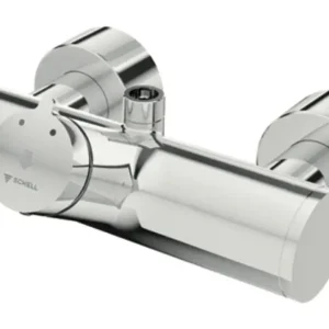 Angebot Aufputz-Duscharmatur VITUS VD-SC-M / o, Mischwasser, Selbstschluss-Aufputz-Duscharmatur, 2 RFV, 2x DN 15 G 1/2 AG, DN 15 G 1/2 AG (oben), chrom