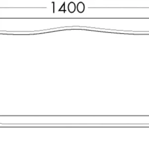 Angebot burgbad Spiegel „Sinea3.0“ 1400 × 635 mm in Weiß Matt