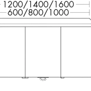 Heißes Angebot Spiegelschrank, Spiegeltüren beidseitig verspiegelt;LED-Beleuchtung, 2700 K - 6500 K;Energieeffizienzklasse G;1 Schalter-/Steckdosenelement;Lichttemperatur-Steuerung: Kalt/Warmweiß und Dimmfunktion;Glaseinlegeböden;1 Vergrößerungsspiegel;1 Magnetleiste;L