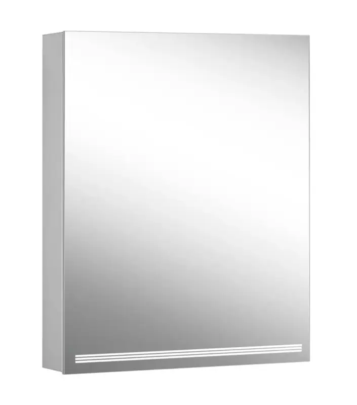 Begrenztes Angebot Schneider Spiegelschrank „GRACE TW“ 595 × 700 × 120 mm Anschlag links, links in silbereloxiert, Anschlag links