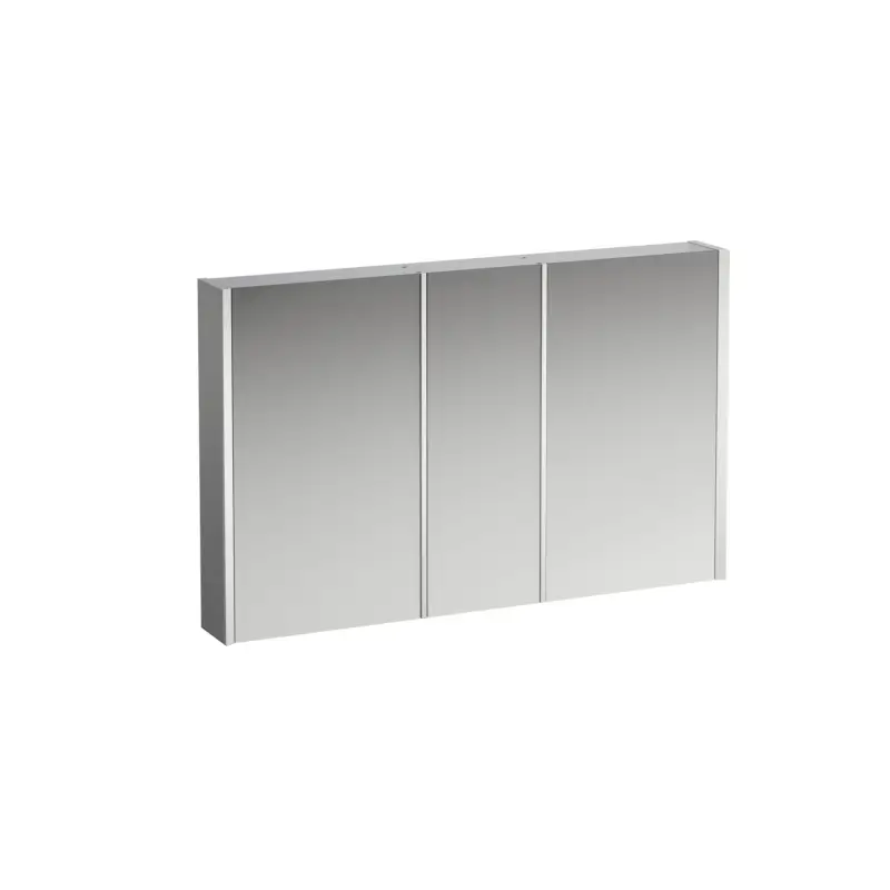 Aktuell Laufen Spiegelschrank „Frame 25“ in Aluminium (glanzeloxiert)