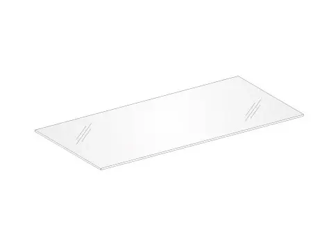 Abverkauf Edition 300 30290179200 Glasablage lose passend zum SPS E 300 275 x 90 x 6 mm silber-eloxiert