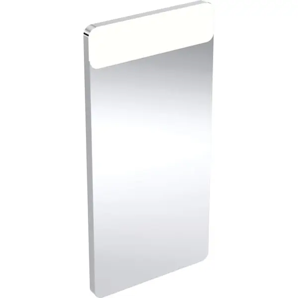 Geberit Option Square Lichtspiegel Beleuchtung oben, Aluminium gebürstet, 40x80 cm, LED-Beleuchtung Neu