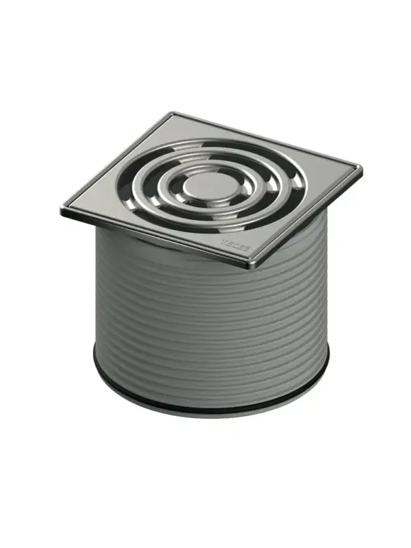 Kostenloser Versand drainpoint S Rostrahmen Edelstahl, 100 mm, inkl. Designrost
