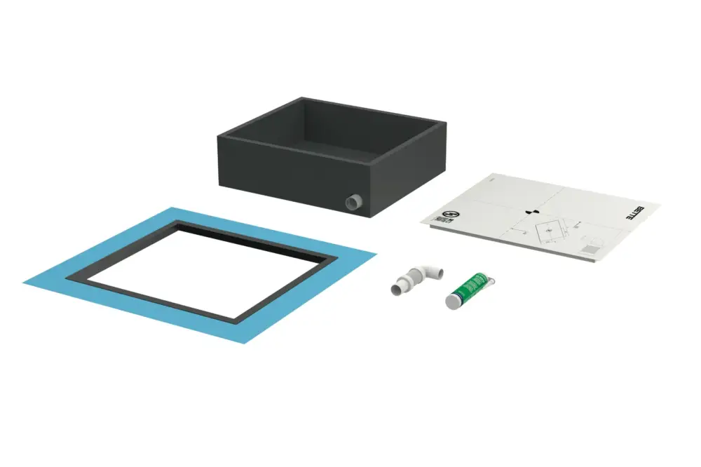 Bette Zubehör Installationsbox BetteAir für Duschflächen, 675 x 600 x 200 mm, EPP, höhenverstellbar 109–200 mm Bestpreis