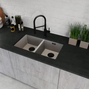 Ab- u. Überlaufset satin gold für Einzelbecken Sichere Zahlung