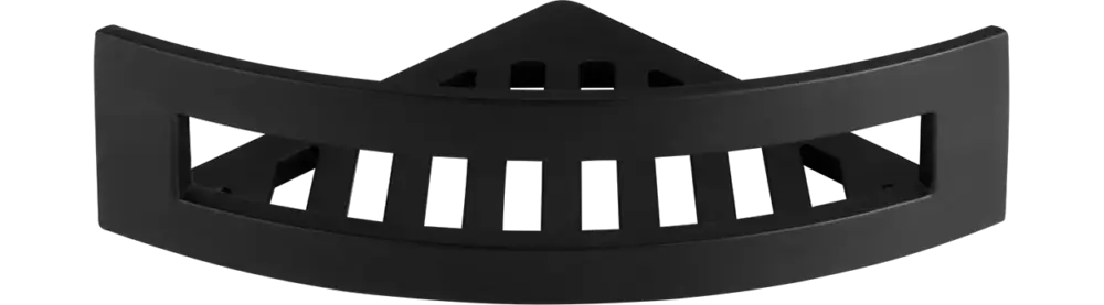 Wochenendangebot ASW Eck-Schwammkorb, Befestigung verdeckt 185 × 260 × 77 mm in Matt Schwarz