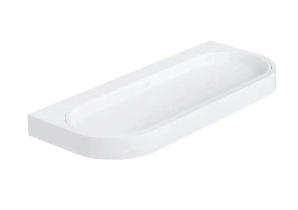 HEWI System 800 Utensilienablage, Halter aus Metall, pulverbeschichtet, Ablage Polyamid, matt, 250 mm breit Mega-Angebot