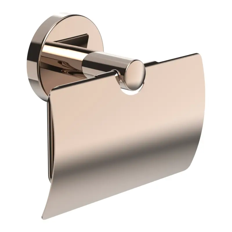 Schneller Versand Niara Toilettenpapierhalter 38406.2 mit Abdeckung, rosegold glänzend