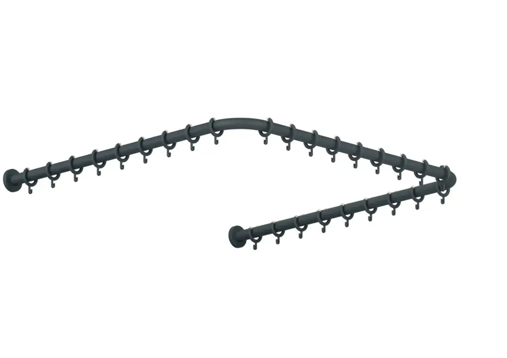 Sonderaktion HEWI Vorhangstange Serie 801 anthrazitgrau