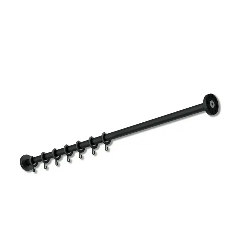 Rabatt HEWI System 900 Vorhangstange, Edelstahl, schwarz
