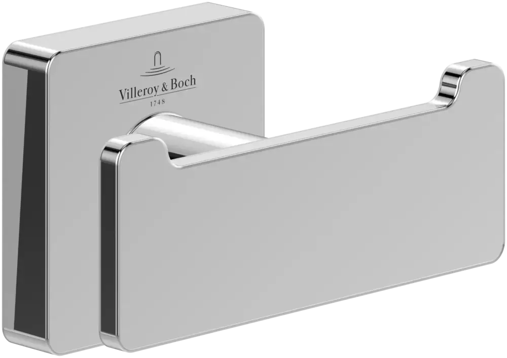 Sofort Bestellen Villeroy & Boch Elements - Striking Doppel-Handtuchhaken 80x44x45mm Chrom