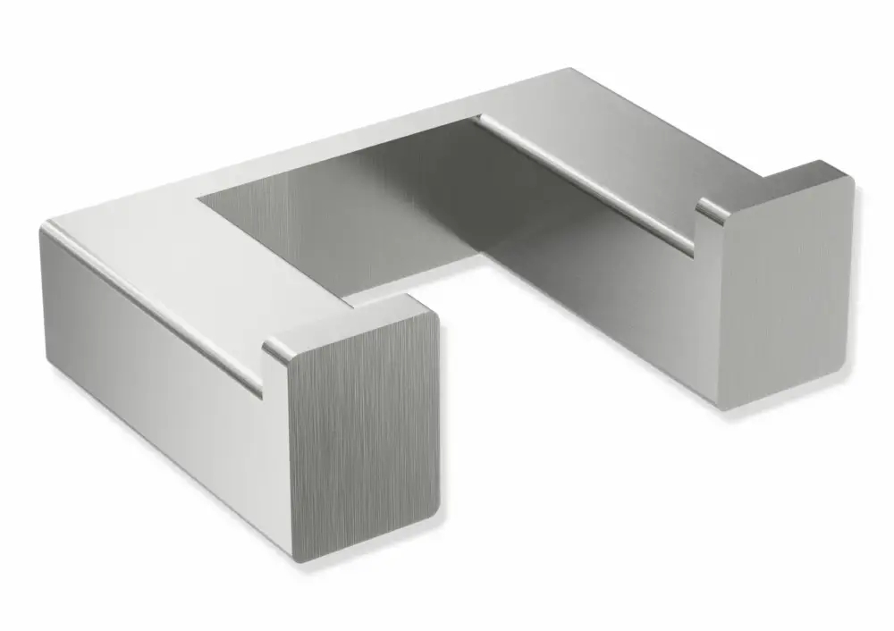 HEWI Doppelhaken System 900Q, Edelstahl, matt geschliffen Gratis Versand